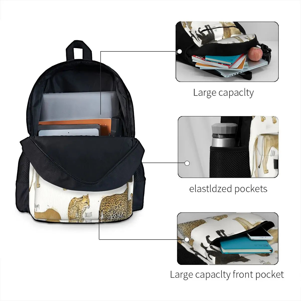 Wild Cats Backpacks Men's Backpacks Bags For Women Bag Woman Your Women's Backpa