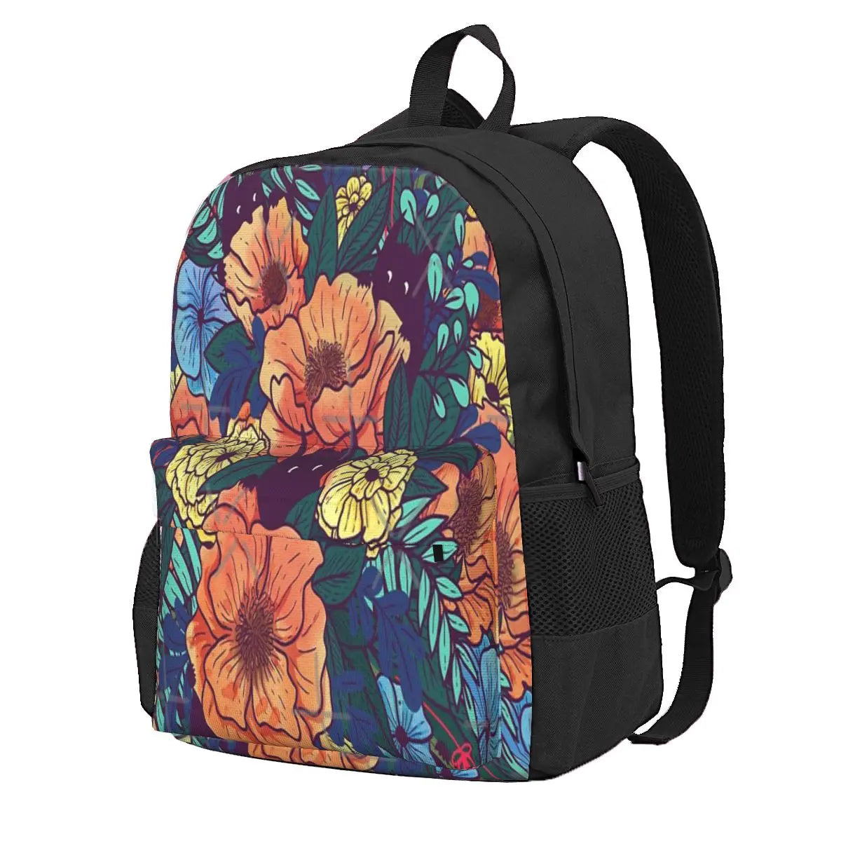Wild Flowers Backpacks Men's and Women's School Bag
