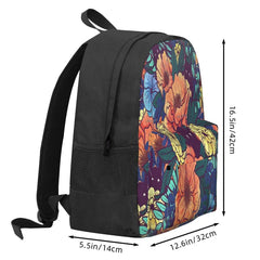 Wild Flowers Backpacks Men's and Women's School Bag
