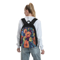Wild Flowers Backpacks Men's and Women's School Bag