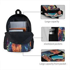 Wild Flowers Backpacks Men's and Women's School Bag