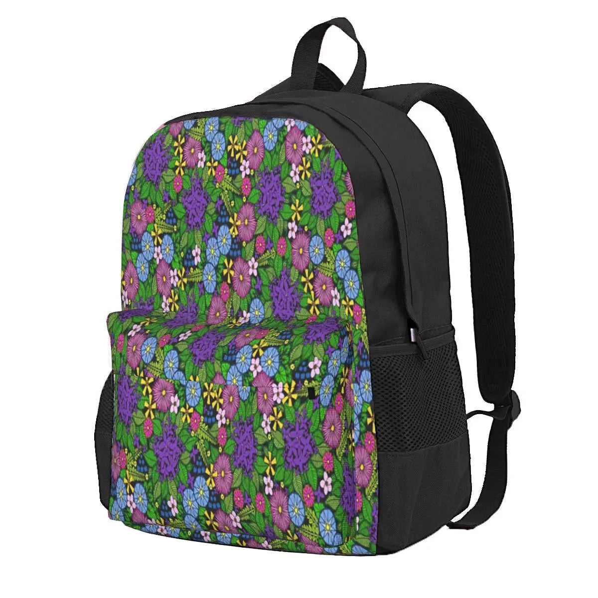 Wild Wildflowers Backpacks Men's & Women's Travel Bag