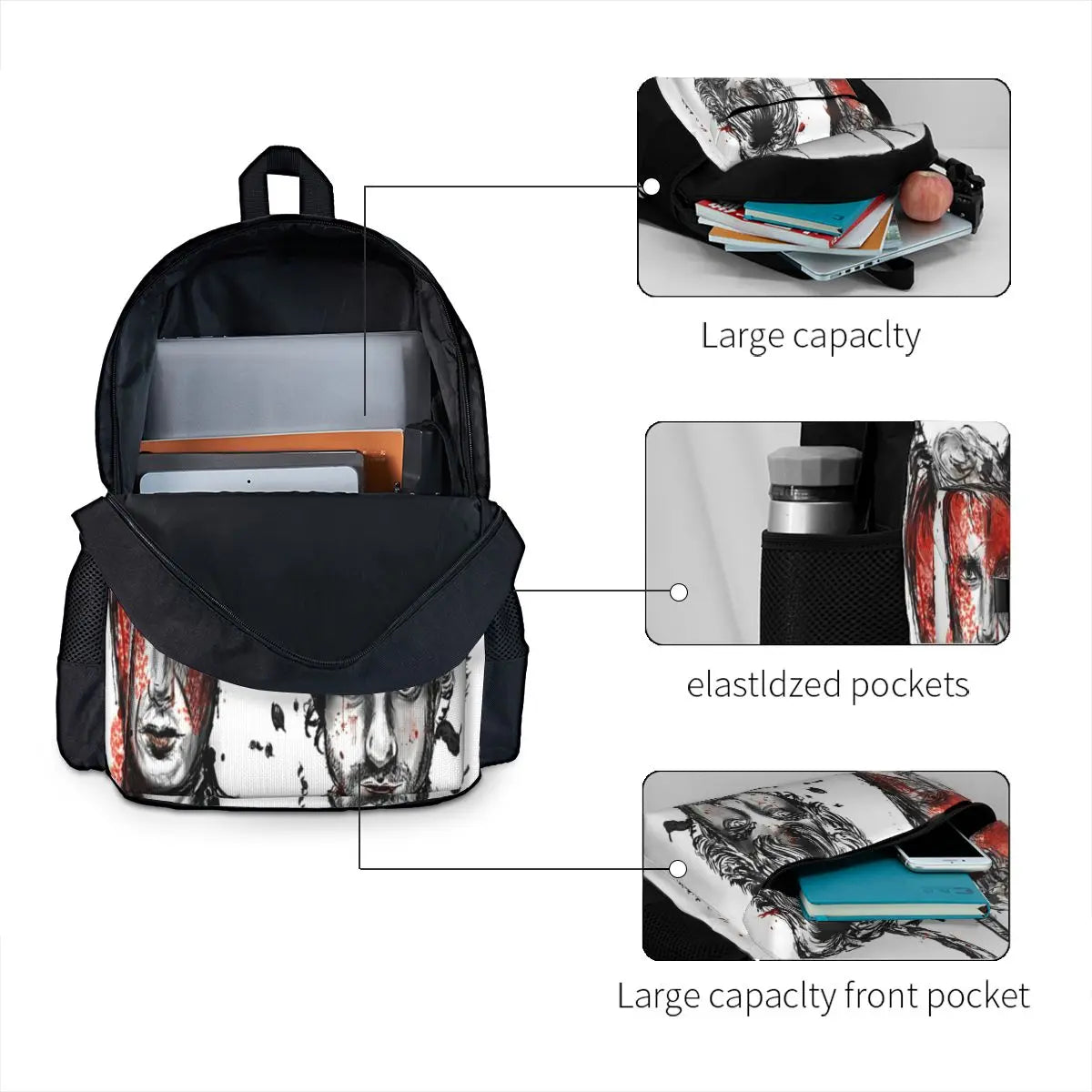 Will And Hannibal Backpacks Men Women's Bags