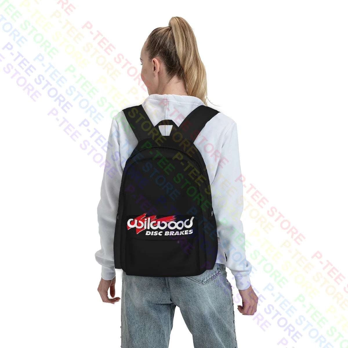 Wilwood Disc Brakes Logo Engineering Racing Street Parts Large Capacity Backpack