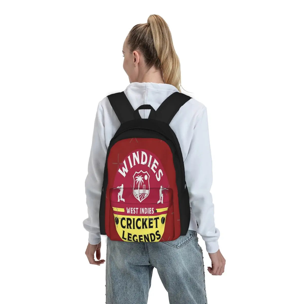 Windies Cricket Tshirt - West Backpacks Men's Backpacks Bags For Women Vintage B