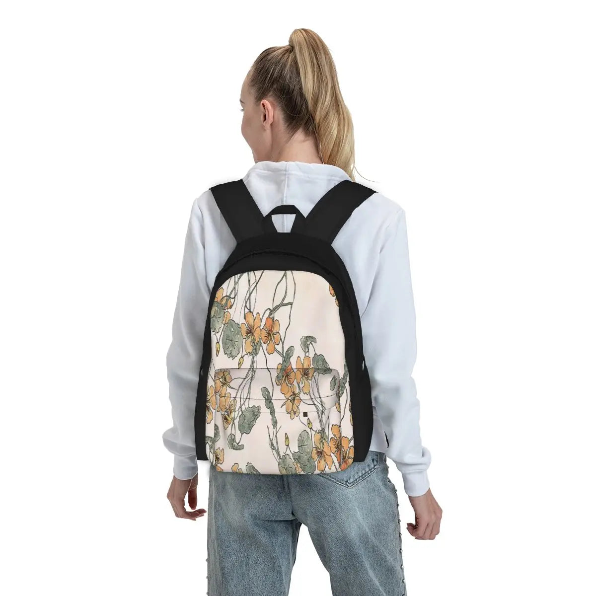 Floral Watercolour Backpacks Men's & Women's School Bag