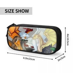 Wing Of Fire Pen Box Student School Anime Zipper Pen Bag