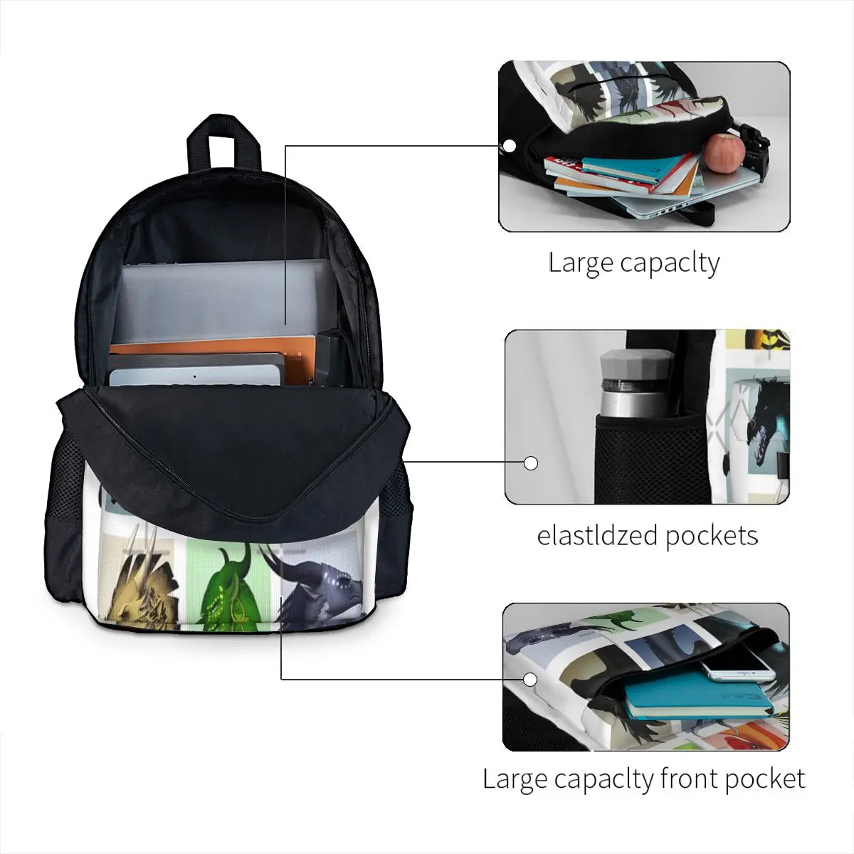 Wings Of Fire - Bad Guys 1 Backpacks Men's Backpacks Bags
