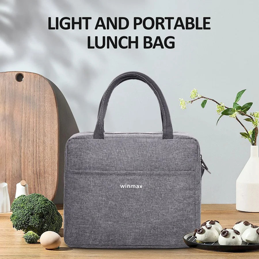 Waterproof Cooler Bags Zipper Thermal Lunch Box Totes for Women