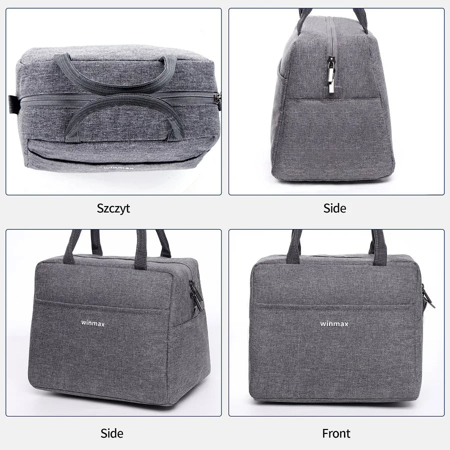 Waterproof Cooler Bags Zipper Thermal Lunch Box Totes for Women