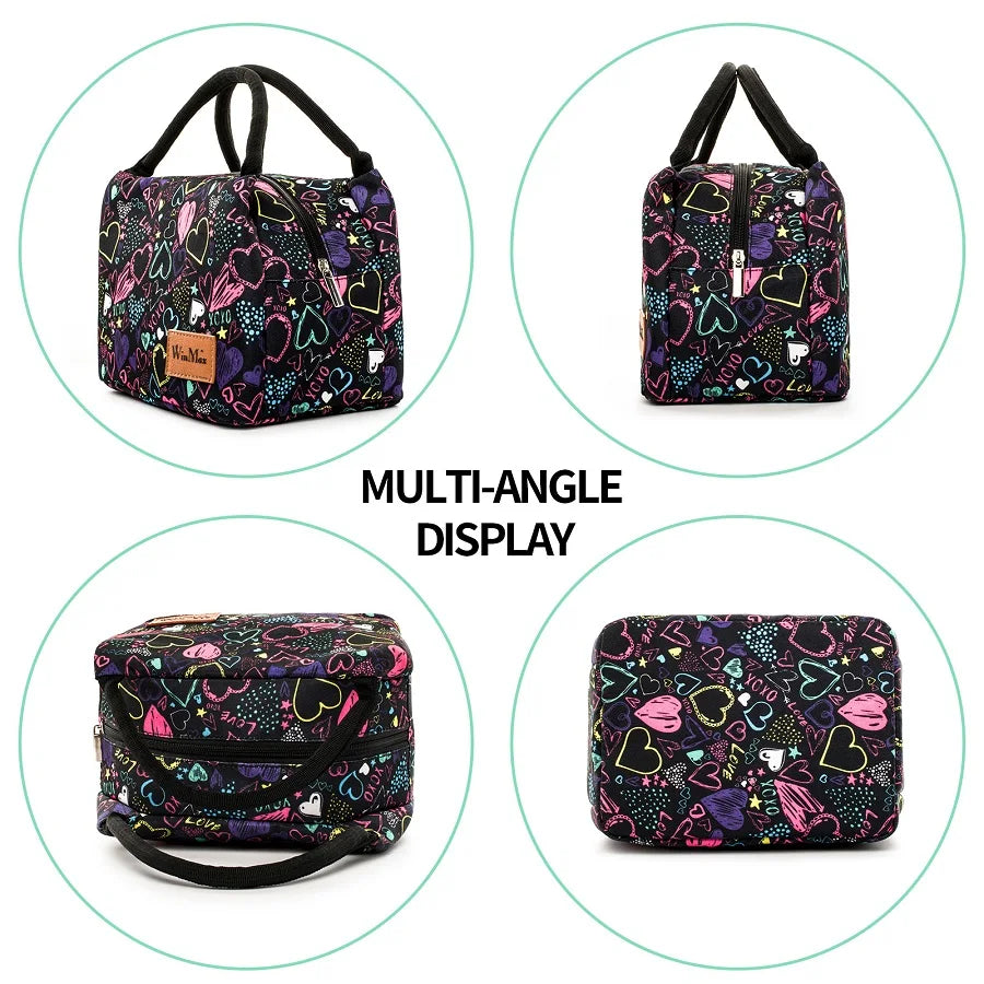 Insulated Thermal Food Fresh Lunch Bags Portable Women Kids Picnic Lunch Box