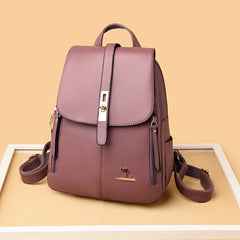 Winter Women Leather Backpacks Shoulder Bags Female Backpack Ladies Travel