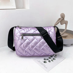 Winter Shoulder Bags for Women Space Pad Cotton Nylon Crossbody Bag