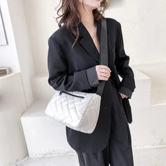 Winter Shoulder Bags for Women Space Pad Cotton Nylon Crossbody Bag