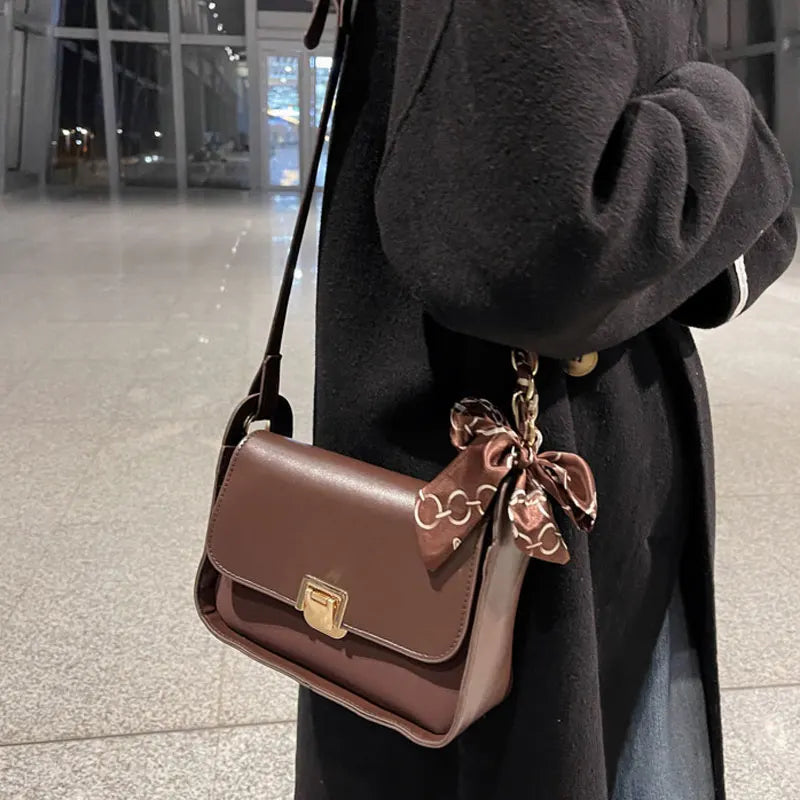 Winter Casual Small Handbags For Women High Pu Leather Female Shoulder Bag