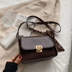 Winter Casual Small Handbags For Women High Pu Leather Female Shoulder Bag