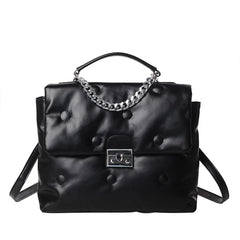 Winter Chain Shoulder Bags PU Leather Crossbody Bag for Women Handbags