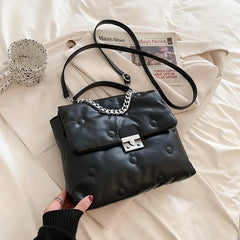 Winter Chain Shoulder Bags PU Leather Crossbody Bag for Women Handbags