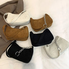 Winter Corduroy Underarm Bag for Women