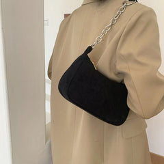 Winter Corduroy Underarm Bag for Women