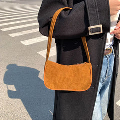 Winter Corduroy Women's Underarm Bag
