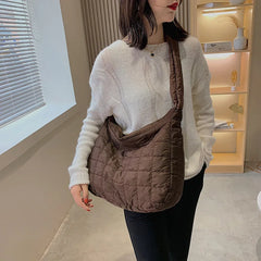 Winter Down Shoulder Bags Large Capacity Hobos Bag For Women