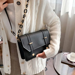 Winter Chain Square Handbags For Women Casual Female Shoulder Bag