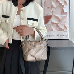 Winter Women's Handbags Padded Shoulder Bags Soft Tote Bags For Women