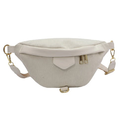 Winter Female Corduroy Fanny Pack Ladies Shoulder Crossbody Bag