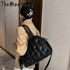 Winter Large Capacity Shoulder Bag for Women Handbag Waterproof Nylon Bags