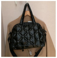 Winter Large Capacity Shoulder Bag for Women Handbag Waterproof Nylon Bags