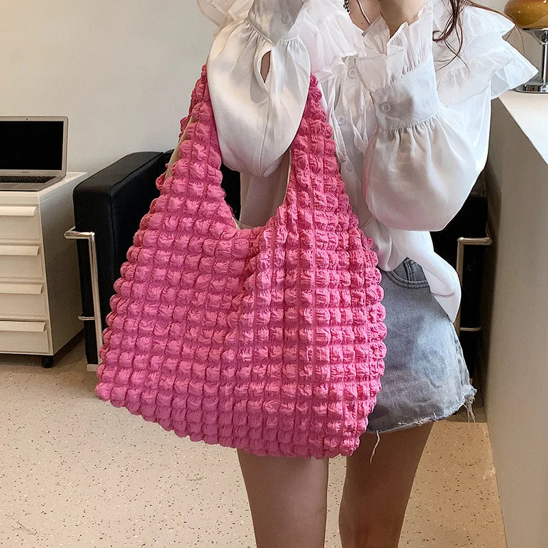 Winter Large Shoulder Bag Solid Underarm Hobos Bag For Women