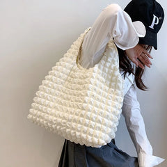 Winter Large Shoulder Bag Solid Underarm Hobos Bag For Women