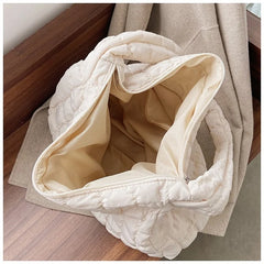 Winter Large Capacity Women Shoulder Messenger Bags Retro Plaid Female Shopping