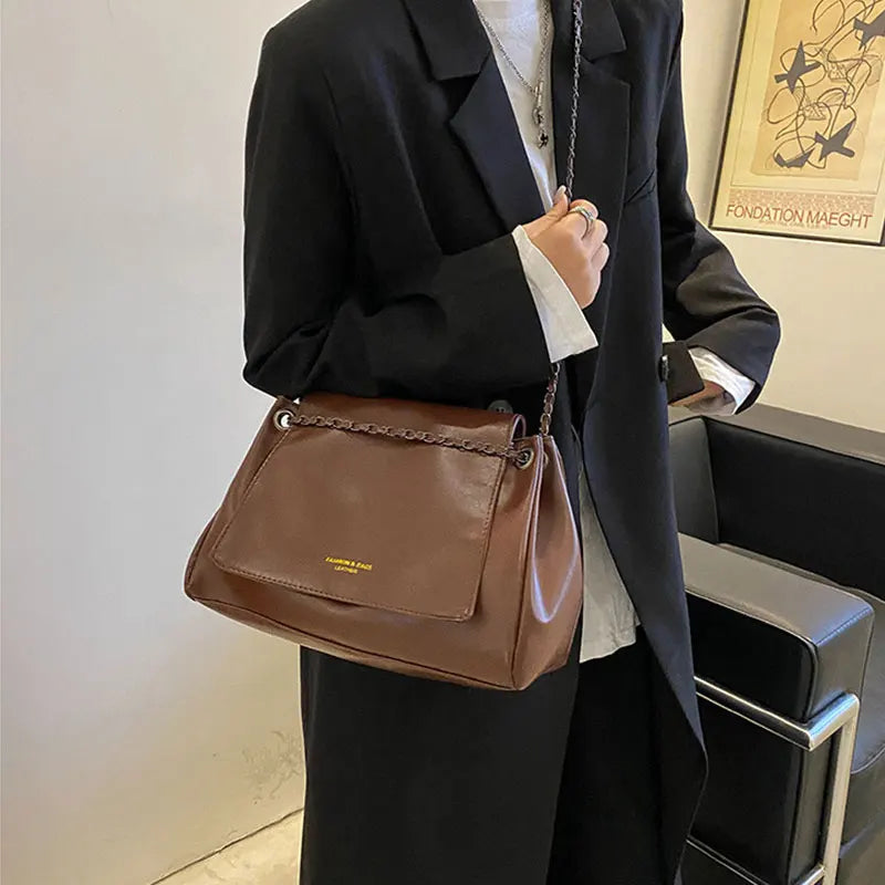 Vintage Crossbody Bag for Women Winter Large Capacity