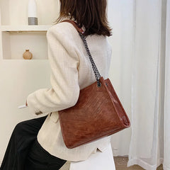 Winter Large Shoulder Bag Women Travel Bags Leather Pu Quailty Bag
