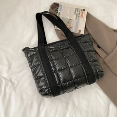 Winter Women Handbag Space Cotton Feather Down Bag Female Shoulder Crossbody