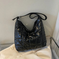 Women's Winter Cotton Shoulder Bag Large Capacity Tote Bags