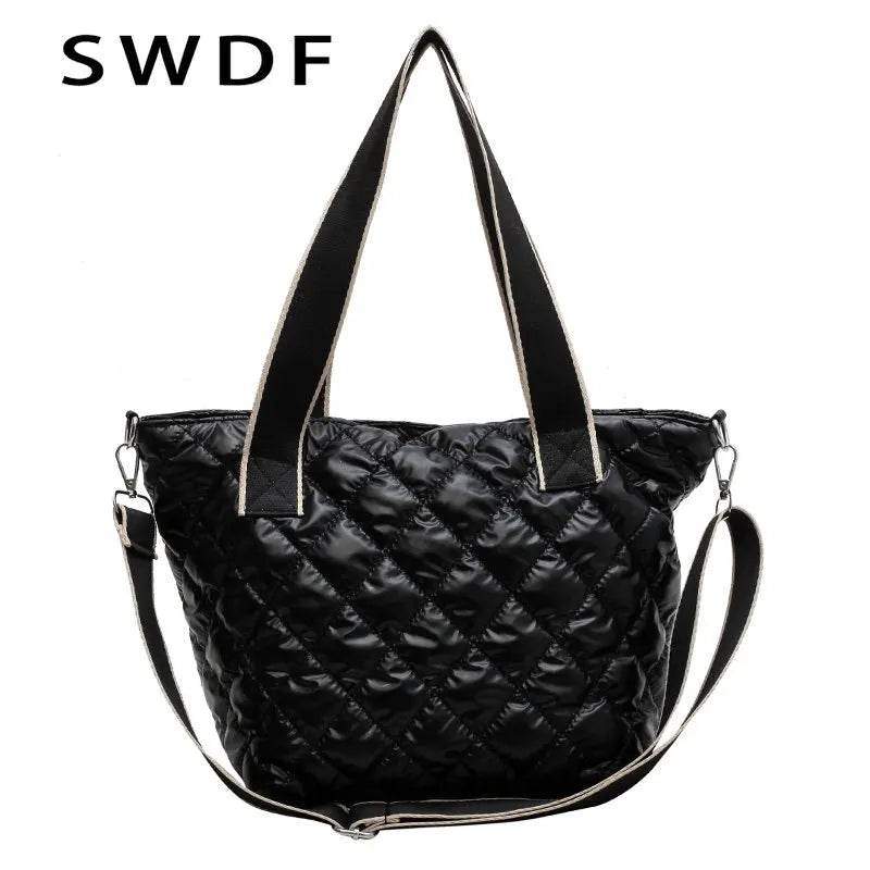 Women's Winter Shoulder Bag Large Capacity Crossbody Tote Handbag