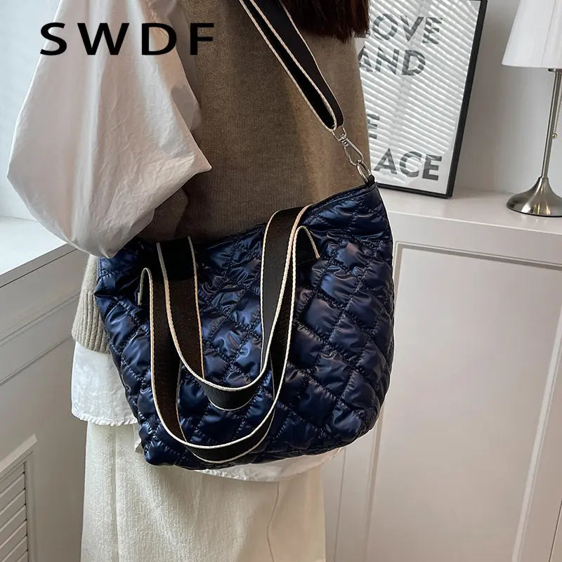 Women's Winter Shoulder Bag Large Capacity Crossbody Tote Handbag