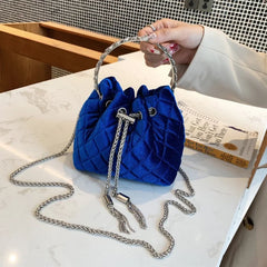 Winter Velvet Bucket Bag Women Handbags Crossbody Tote