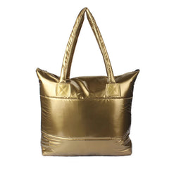 Winter Large Capacity Shoulder Bag for Women, Waterproof Nylon Bag