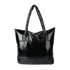 Winter Large Capacity Shoulder Bag for Women, Waterproof Nylon Bag