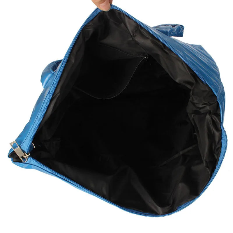 Winter Large Capacity Shoulder Bag for Women, Waterproof Nylon Bag