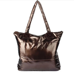 Winter Large Capacity Shoulder Bag for Women, Waterproof Nylon Bag