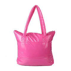 Winter Large Capacity Shoulder Bag for Women, Waterproof Nylon Bag