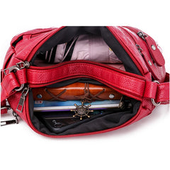 Winter Leather Shoulder Messenger Bag Crossbody Lady Handbag Mommy Bag