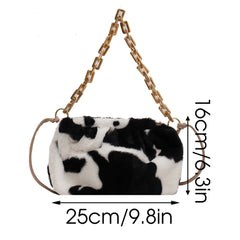 Winter Plush Cloud Bag Women Chain Handbag Female Shoulder Bag