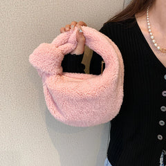 Winter Plush Women Bag Ladies Handbag Purses High Cloud Bags