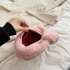 Winter Plush Women Bag Ladies Handbag Purses High Cloud Bags